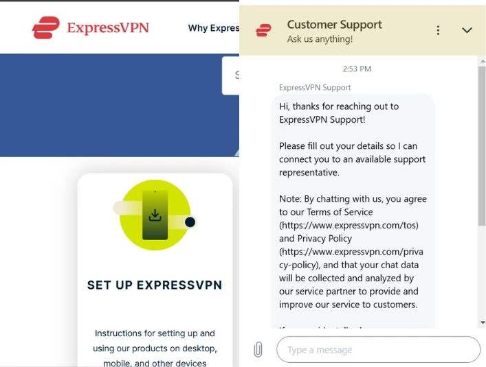 ExpressVPN Live Chat