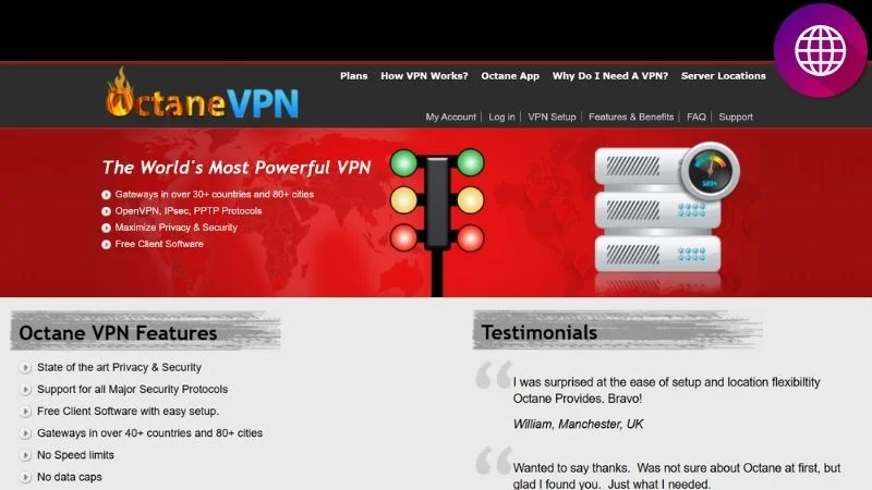 Octane VPN Features